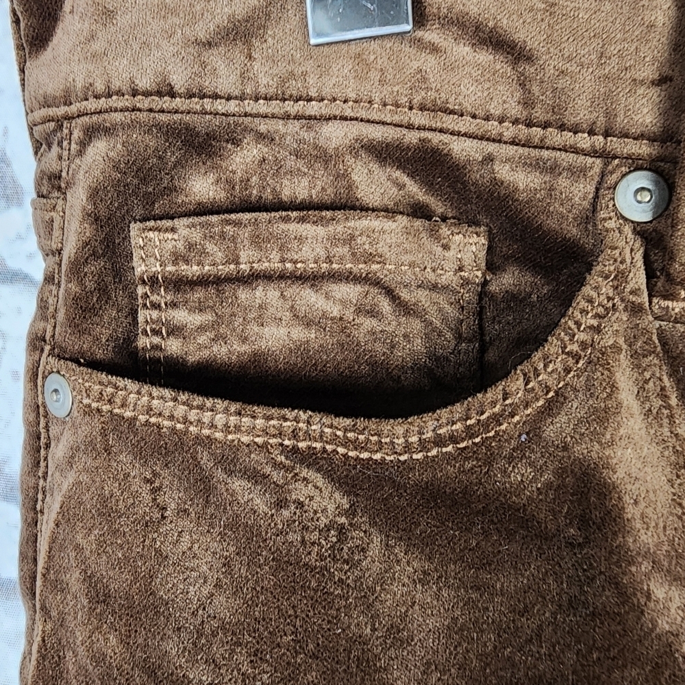 Banana Republic High Rise Velvet Flare Jean Coconut Brown Size 31L Preppy Boho - Picture 10 of 16